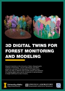 Cover of eBook showing 3D digital twins for forest monitoring